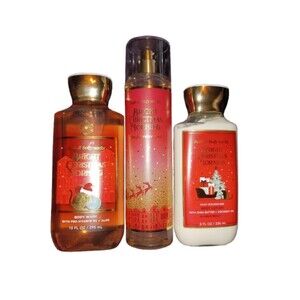 Bath & Body Bright Christmas Morning Body Wash, Mist & Body Lotion Bundle